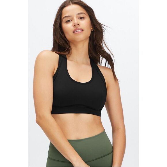 FABLETICS Women’s Black Belle High Impact Sports Bra Size Large - Picture 1 of 7